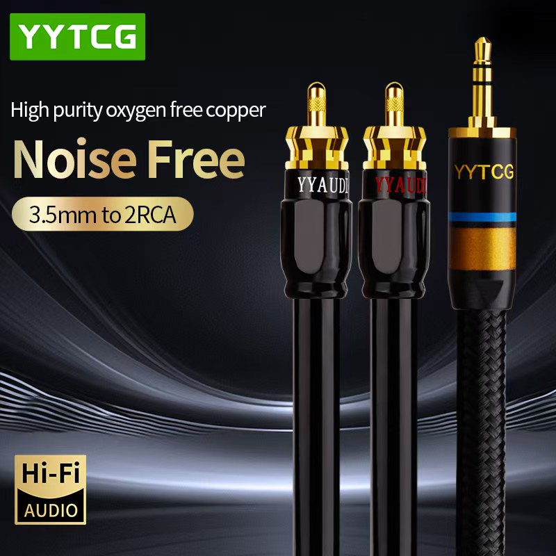 Home Cinema Ampli - YYTCG RCA Kablosu HiFi Stereo 3.5mm