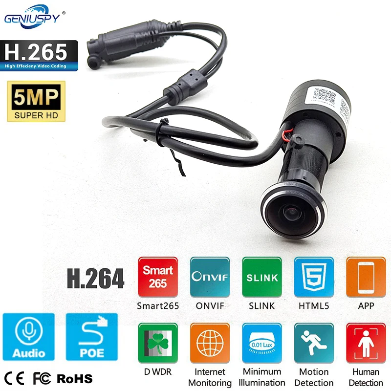 Home Cinema Blu Ray Sony - Geniuspy HD 5MP Balıkgözü Gözetleme Deliği