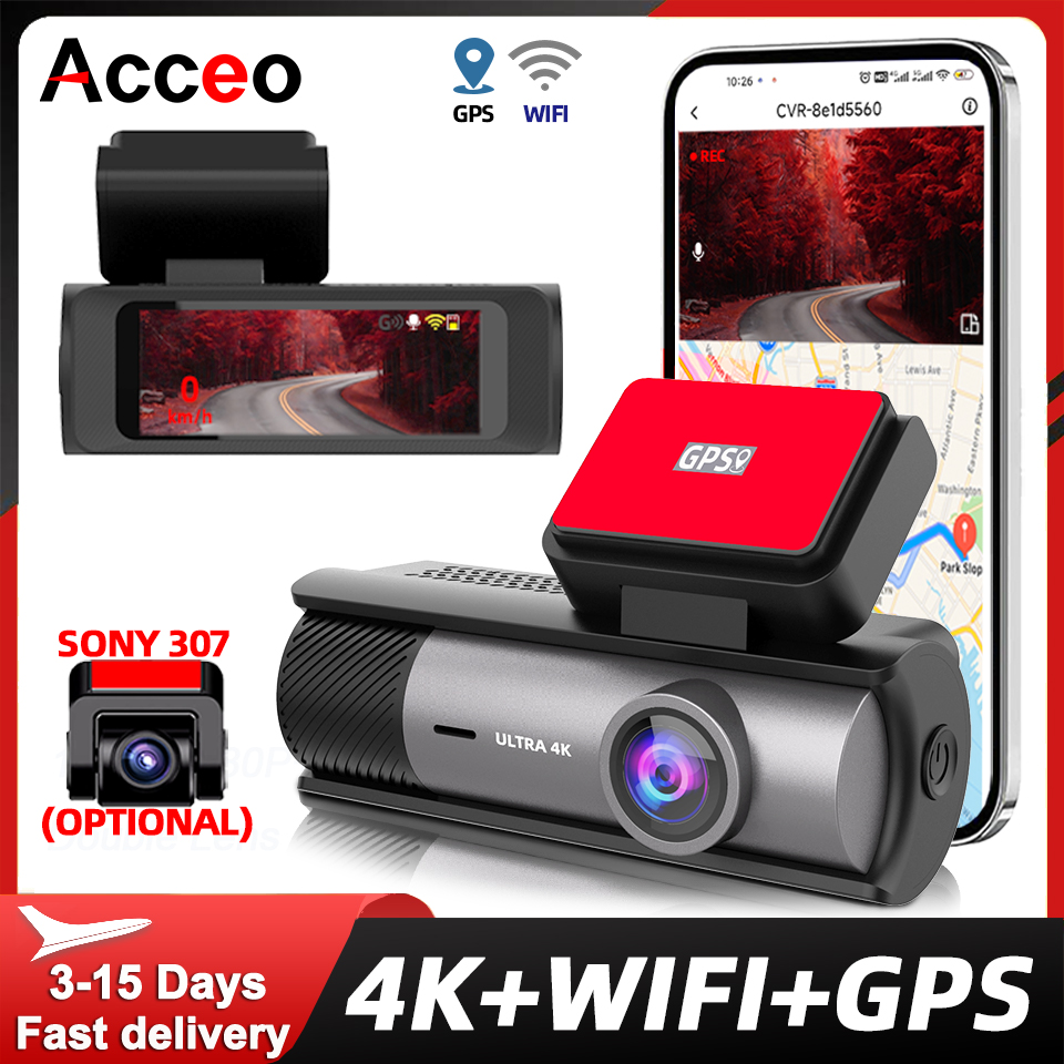 Home Cinema Blu Ray Sony - ACCEO 4K Araç Kamerası, Dahili GPS/WiFi,