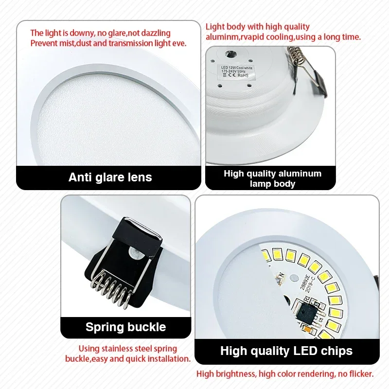 LED Downlight 3W 5W 7W 9W 12W  - Home Cinema Led incelemesi ve fiyatı