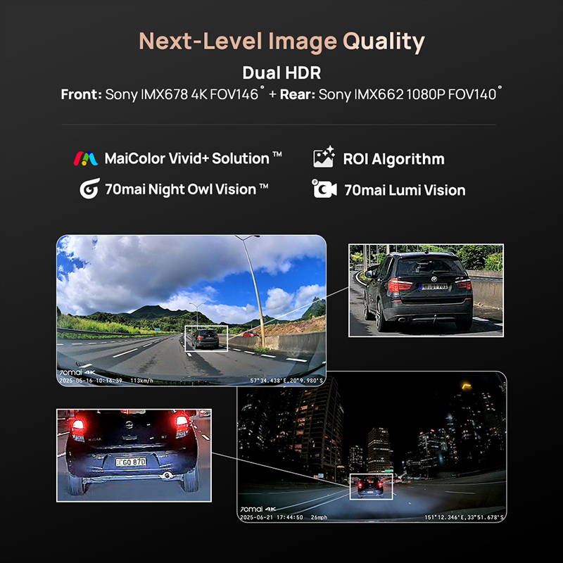 70mai Dash Cam A810S 4K HDR GP - Home Cinema Blu Ray Sony incelemesi ve fiyatı