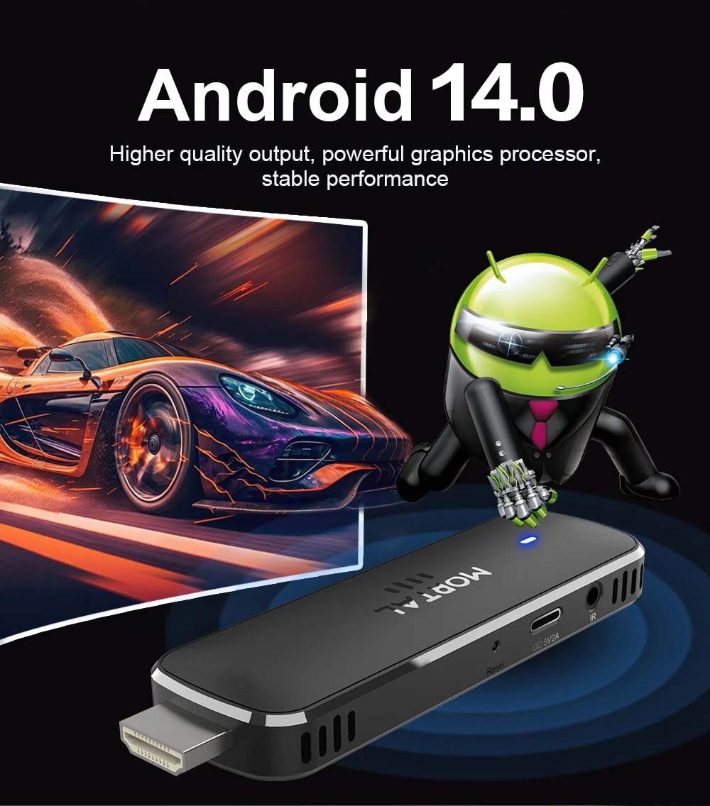 Q8 Akıllı Android14 TV Stick 8 - Home Cinema Youtube incelemesi ve fiyatı