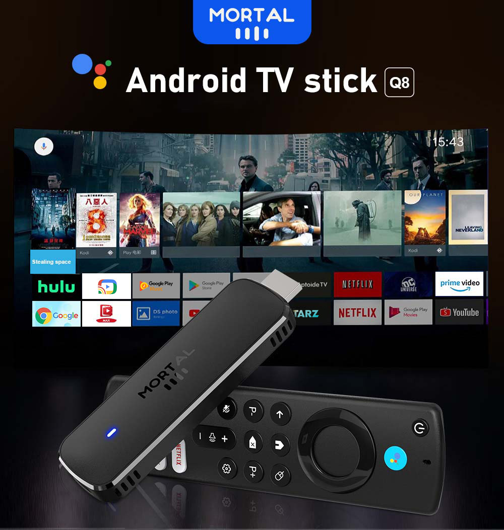 Android TV Stick Mortal Q8 Glo - Home Cinema Youtube incelemesi ve fiyatı