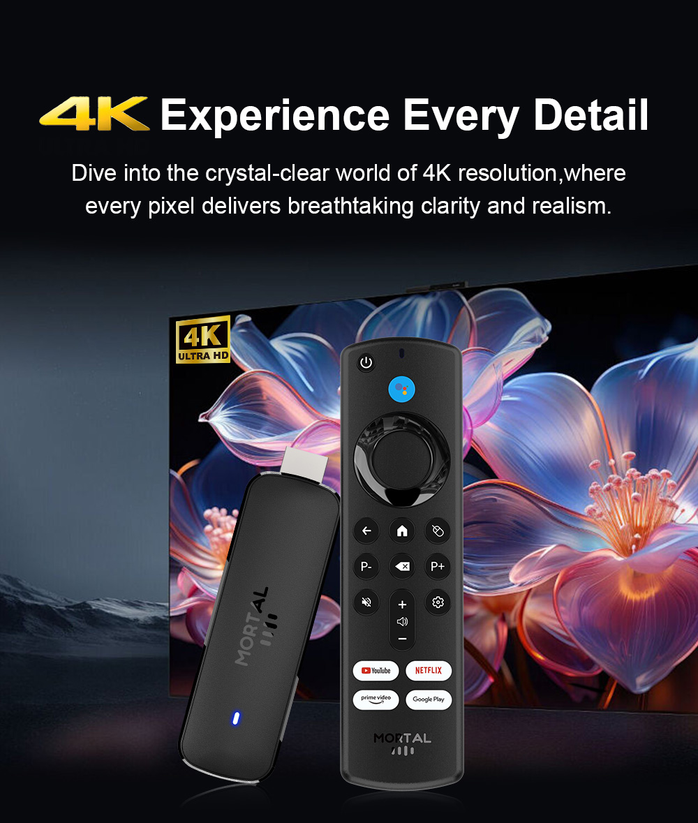 Android TV Stick Mortal Q8 Glo - Home Cinema Youtube incelemesi ve fiyatı