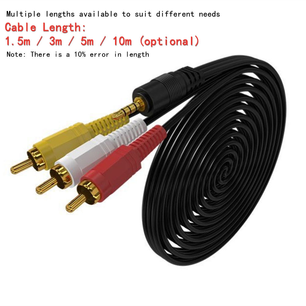 3.5mm 3 RCA Ses Video Kablosu  - Home Cinema Ampli incelemesi ve fiyatı