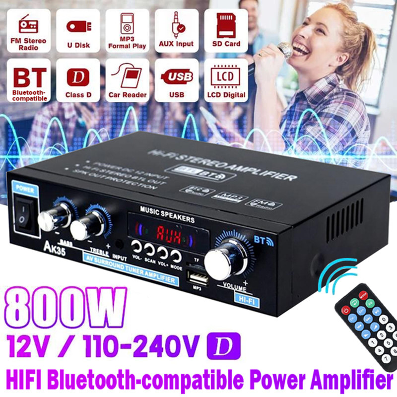 AK35 AK380 800 W Ev Güç Amplif - Home Cinema Bluetooth incelemesi ve fiyatı