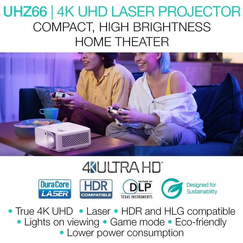 Optoma UHZ66 Ev Sineması Lamba - Home Cinema Gaming incelemesi ve fiyatı