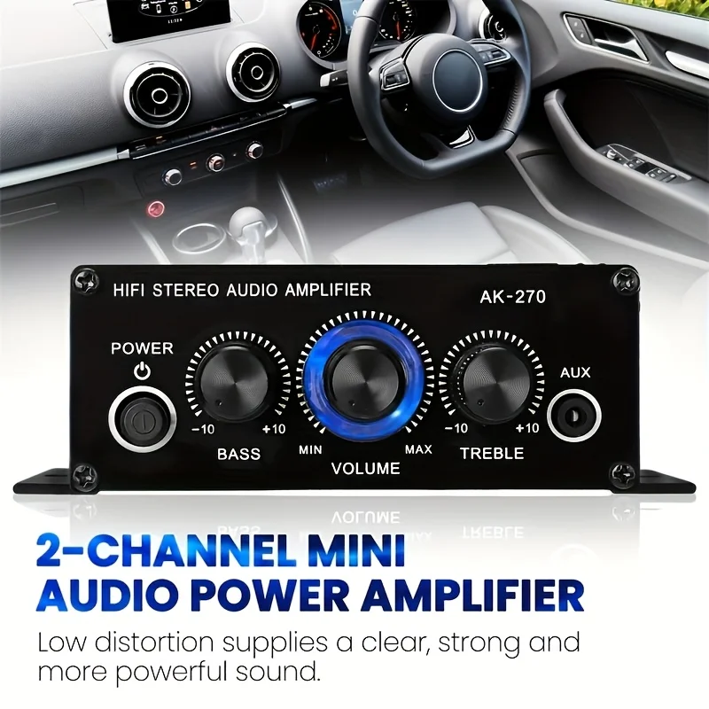 AK-270 400W Mini Güç Amplifika - Home Cinema Ampli incelemesi ve fiyatı