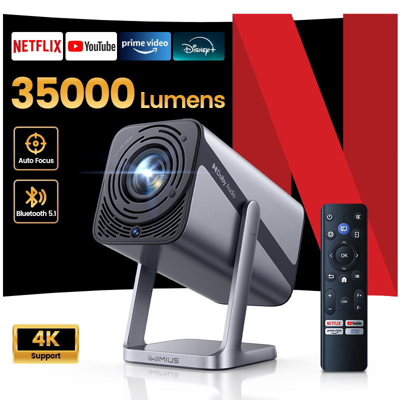 WIMIUS Projektör 4K Netflix Li - Netflix Home Cinema incelemesi ve fiyatı