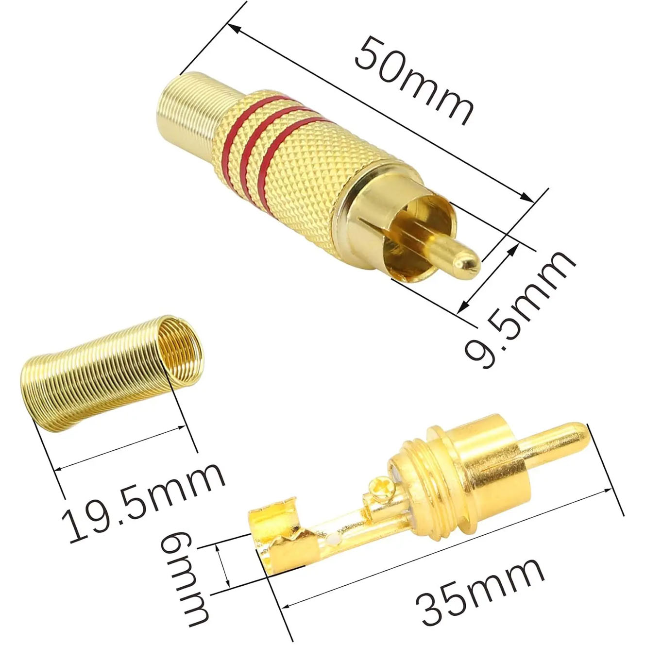 4 adet RCA fiş altın kaplama l - Home Cinema Ampli incelemesi ve fiyatı