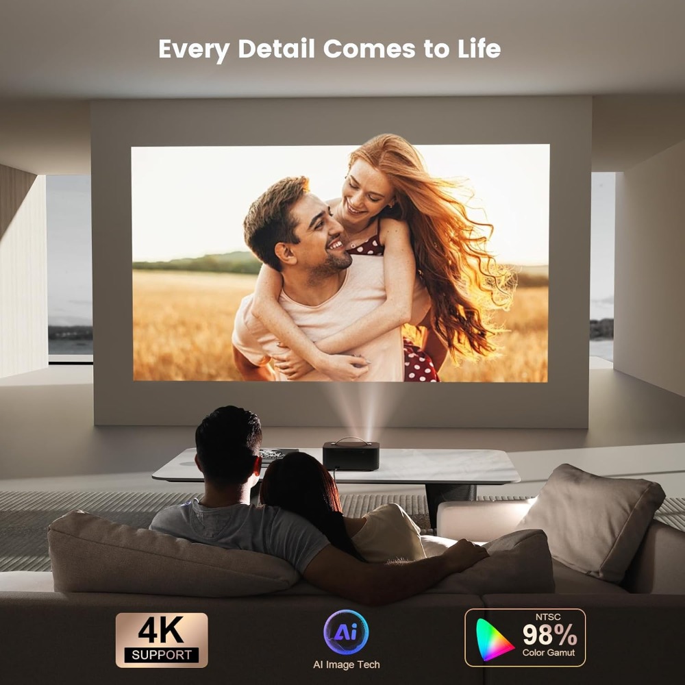 4K Akıllı Projektör, WiFi Blue - Netflix Home Cinema incelemesi ve fiyatı